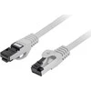 LANBERG patchcord kat.8.1 S/FTP LSZH CU 2m pilkas