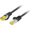 PATCHCORD CAT.6A S/FTP LSZH CU 3M Juodas FLUKE PASSED LANBERG