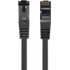 PATCHCORD KAT.8.1 S/FTP LSZH CU 0,25M JUODA FLUKE PASSED LANBERG