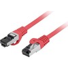 PATCHCORD KAT.8.1 S/FTP LSZH CU 1.5M RAUDONA FLUKE PASSED LANBERG