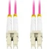 LANBERG šviesolaidinis laidas MM LC/UPC-LC/UPC dvipusis 1m LSZH om4 50/125 3.0mm violetinis