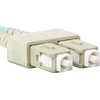 LANBERG šviesolaidinis patchcord MM SC/UPC-SC/UPC dvipusis 5m LSZH om2 50/125 3.0mm oranžinis