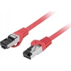 Lanberg Patchcord S/FTP kat.8.1 0,5m LSZH CU fluke passed raudona