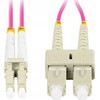 FIBER OPTIC PATCHCORD MM LC/UPC-SC/UPC DUPLEX 3.0MM OM4 50/125 LSZH 0.5M PURPLE LANBERG