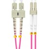 FIBER OPTIC PATCHCORD MM LC/UPC-SC/UPC DUPLEX 3.0MM OM4 50/125 LSZH 1M PURPLE LANBERG