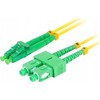 FIBER OPTIC PATCHCORD SM SC/APC-LC/APC DUPLEX 3.0MM LSZH G657A1 1M Geltonas LANBERG