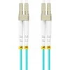 FIBER OPTIC PATCHCORD MM LC/UPC-LC/UPC DUPLEX 3.0MM OM3 50/125 LSZH 0.5M AQUA LANBERG