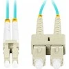 FIBER OPTIC PATCHCORD MM LC/UPC-SC/UPC DUPLEX 3.0MM OM3 50/125 LSZH 2M AQUA LANBERG