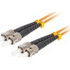 FIBER OPTIC PATCHCORD MM ST/UPC-ST/UPC DUPLEX 3.0MM OM2 50/125 LSZH 5M ORANŽINĖ LANBERG