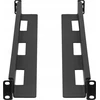 Rinkinys SZYN MONTAŻOWYCH DO SZAF RACK 19" PRZESUWNE 650-1090MM JUODA LANBERG