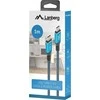 LANBERG cable USB-C M/M 4.0 1m 240W 8K 60Hz Juodas-mėlynas