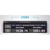 LANBERG cable USB-C M/M 4.0 1m 240W 8K 60Hz Juodas-mėlynas