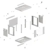 Lanberg WF03-5304-10S rack spintelė 4U prie sienos montuojama lentyna Pilkas