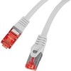 LANBERG Patchcord kat.6 FTP LSZH CU 1m pilkas Fluke praėjo