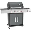 Landmann Triton 4.1 LTS pilka (12964) Dujotiekio šašlykinė 15 kW 65 cm x 44 cm