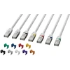 Lanview CAT6A S/FTP 0,15m Baltas LSZH,