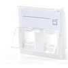 Lanview EURO OUTLET 45x45 - 2-PORT