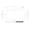 Šakotuvas Switch Lanview LVN-1UMOUNT-24PORT Gigabit Neredaguojamas (LVN-1UMOUNT-24PORT-1G)
