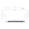 Šakotuvas Switch Lanview LVN-1UMOUNT (Unmanaged 48-Port RJ45 With 2)