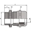 LAPP Kabelinė įvorė žalvarinė EMC M63 IP68 SKINTOP MS-M BRUSH 63 x 1,5 (53112680)