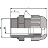 LAPP Kabelinė įvadė poliamidinė M50 IP68 SKINTOP K-M 50 ATEX plus juoda (54115260)