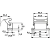 Lapp Kabelis Darbastalio lizdas, kuriame yra IP65 EPIC H-A 16 AG- LB (10462000)