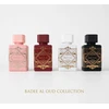 Set Lattafa: Bade'e Al Oud Oud For Glory Eau De Parfum Unisex, 25 ml + Bade'e Al Oud Honor & Glory Eau De Parfum Unisex, 25 ml + Bade'e Al Oud Sublime Eau De Parfum Unisex, 25 ml + Bade'e Al Oud Noble Blush Eau De Parfum For Women, 25 ml
