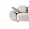 Sofa Beliani 4 asmenų svetainės baldų komplektas RINGEL šviesiai smėlio spalvos