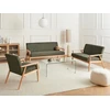 Sofa Beliani 6 vietų svetainės baldų komplektas ESRUM šviesiai rudas / žalias