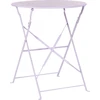Lauko baldų komplektas Beliani Balkono baldų komplektas FIORI sulankstomas, metalinis, violetinis