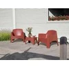 Lauko baldų komplektas Gardena Sodo baldų komplektas „Ibiza Terrace“ kiegelu, raudonos spalvos, 8003723702215