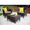 Lauko baldų komplektas Keter Sodo baldų komplektas Salemo Balcony Set ruda