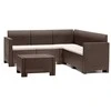 Lauko baldų komplektas Gardena Darza mebelu komplekts Set Nebraska Corner bruns