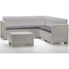 Lauko baldų komplektas Gardena Darza mebelu komplekts Set Nebraska Corner balts