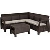 Lauko baldų komplektas Keter Sodo baldų komplektas Corfu Relax Set rudas 8711245158334