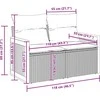 Sodo Sofų Rinkinys su pagalve 12 pcs Juoda