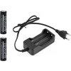 Blackmoon LC5 įkroviklio rinkinys su 2 18650 6000mAh baterijomis