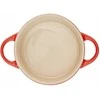 „Le Creuset“ akmens masės indų rinkinys iš 4 mažų, 10x5 cm raudonų puodų