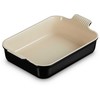 Le Creuset Rectangular Heritage Stoneware 32x24cm / 4L juodas