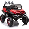 Lean Cars Vaikiškas elektrinis visureigis Mercedes Unimog S, raudonas