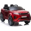 Lean Cars Dvivietis vaikiškas elektromobilis Lean Range Rover Evoque, raudonai dažytas