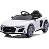 Lean Cars Vienvietis elektromobilis vaikams: Audi R8 Lift A300, baltos spalvos