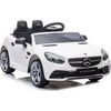 Lean Cars Dvivietis elektromobilis vaikams Mercedes SLC 300, baltas