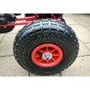 Lean Cars Gokart raudoni A-15 pripučiami ratai