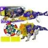 Transformeris dinozauras Dinobots su šaudymo funkcija Lean Toys, mėlynas