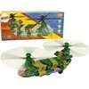 Lean Toys Karinio sraigtasparnis LeanToys High Wings su šviesom ir gasais