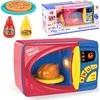 Lean Toys Žaislinė mikrobangų krosnelė su priedais vaikams nuo 3 metų