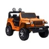 Lean Cars Dvivietis vaikiškas elektromobilis Jeep Rubicon 4x4, oranžinis
