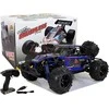 Lean Toys Bagis su nuotolinio valdymo pultu ENOZE 9303E, 1:18, 45 km/h, mėlynas