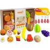 Lean Toys Vaikiškas Daržovių ir Vaisių Pjaustymo Rinkinys, 38,5x6x22,5 cm